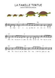 La Famille Tortue La Famille Tortue Partitions Gratuites Partition