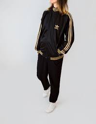 Black And Gold Adidas Jacket Your Place To Buy And Sell All Things Handmade In 2020 Retro Sportswear Tracksuit Jacket Adidas Tracksuit