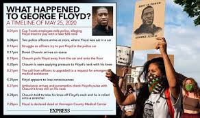 While hundreds of protesters took to the streets, police chiefs from coast to coast expressed their outrage with floyd's death. George Floyd Timeline The Full Events That Led To George Floyd Arrest And Death World News Express Co Uk