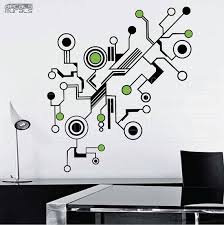 Wall Decals Tech Shapes Abstract Shapes Vinyl Art By Decalsmurals Vinyl Art Stickers Office Wall Design Decal Wall Art
