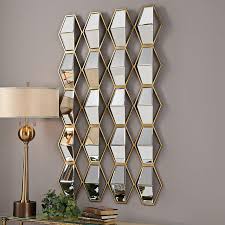 Gold and white metal wall art 90x44 soline on maisons du monde. Uttermost Jillian 52 High Gold Metal Mirrored Wall Art 58n33 Lamps Plus