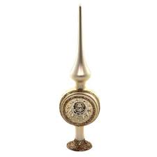 Inge ornaments are easily recognizable by their trademark star cap. Inge Glas 10 0 Champagne Classic Reflector Tree Topper Free Stand Finial Tree Toppers Target