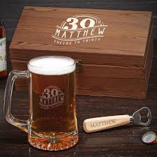 Here's some good ideas about 30th birthday present ! The Big 3 Oh Customized Beer Mug Set 30th Birthday Gift Ideas