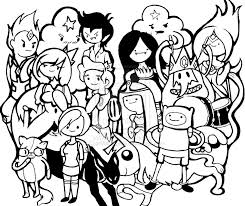 Adventure Time Coloring Pages Printable For Free