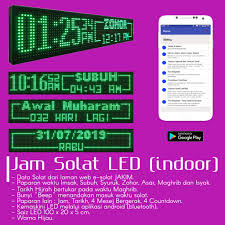 Solat jumaat ialah solat fardu dua rakaat) yang dilakukan pada hari jumaat menggantikan solat zohor, ia dilakukan secara berjemaah selepas mendengar khutbah khas untuk sembahyang ini. Jam Waktu Solat Digital Led Masjid Surau Indoor Countdown Text Bergerak Pengumuman Info Kuliah Lain Lain Shopee Malaysia