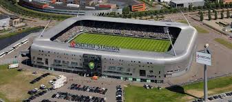 The players had to leave the field while the. Ado Den Haag Stadium Cars Jeans Stadium Football Tripper