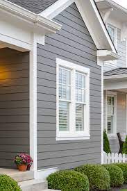 I want to update my home which was built in 1989. Hardieplank Lap Siding House Paint Exterior Outside House Colors Gray House Exterior