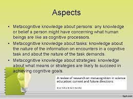 Metacognition is an awareness of one's own thought processes and an understanding of the patterns behind them. Definitions Metacognition Refers To An Individuals Knowledge Awareness