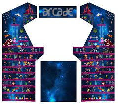 Mame multicade classics side art arcade cabinet graphics decals stickers set. For My Custom Arcade Cabinet I Would Like To Have Side Art And A Marquee You Can Use Some Streetfighter Characters Like The Retro Arcade Arcade Arcade Cabinet