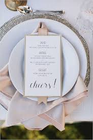 The 20s Meets Modern Wedding Wedding Table Places Wedding Table Settings Wedding Menu Cards