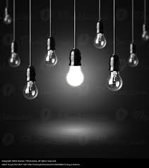 Light Bulbs On Black Background By Chones A Royalty Free Stock Black Lamps Bulb Light