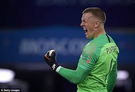 A maturing pickford is using a psychologist to help improve his displays and england could reap the. Jordan Pickford Shakes Off Thibaut Courtois Short Jibe Daily Mail Online