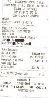 Acesta poate fi bazat pe ro + cui sau pe cnp. Ati Cerut Vreodata Bon Fiscal
