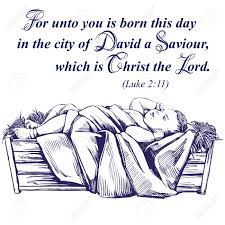 Christmas Story Christmas Night Baby Jesus In The Manger Son Of God Symbol Of Christianity Hand Drawn Vector Illustration Royalty Free Cliparts Vectors And Stock Illustration Image 89867471