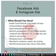 Jobsearch wp job board wordpress plugin. Lowongan Kerja Facebook Ads Instagram Ads Setatamuda Bandung Juli 2020 Info Loker Bandung 2021