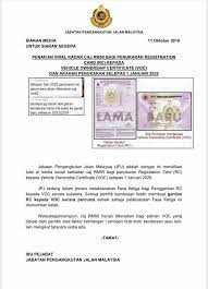 We did not find results for: Jabatan Pengangkutan Jalan Malaysia Jabatan Pengangkutan Jalan Malaysia Ingin Merujuk Kepada Mesej Berkenaan Kadar Caj Rm50 Bagi Penukaran Registration Card Rc Kepada Vehicle Ownership Certificate Voc Dan Arahan Penukaran Selepas 1
