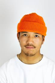 Leuchtfeuer Virgin Wool Beanie In Orange