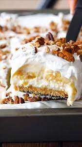No Bake Banana Split Cake Recipe Banana Split Dessert Banana Split Cake Recipe Banana Split Cake