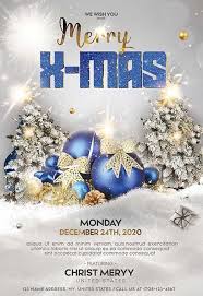 Merry Christmas Party Free Flyer Template Agenda Para Imprimir Agendas Navidad