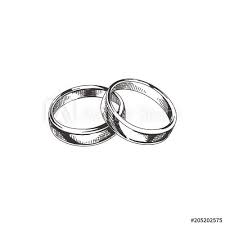 Beautiful Vector Hand Drawn Wedding Rings Illustration In 2021 Wedding Ring Illustrations Wedding Rings Wedding Rings Sets Gold