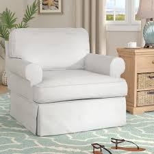 Beachcrest Home Coral Gables T Cushion Armchair Slipcover Wayfair Armchair Slipcover Slipcovers For Chairs Slipcovers