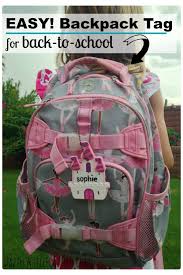 How To Make Easy 5 Minute Wooden School Backpack Tag Backpack Tags School Backpacks Personalized Backpack Diy