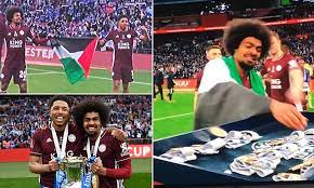 May 15, 2021 · choudhury and fofana showed their solidarity amid the latest conflict between palestine and israel, which has seen violence over the past few weeks. Leicester City Pair Hold Up Palestine Flag During Fa Cup Celebrations Daily Mail Online