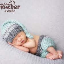 儿童摄影服装宝宝拍照手工针织毛线套装婴幼儿造型服饰一件代发 신생아사진소품 신생아 사진소품