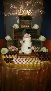 Cake And Cupcake Table At Dusseau S Wedding Cake Table Wedding Cupcake Table Wedding Cupcake Display