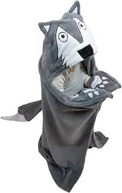 Naptime, lounging, and road trips just got more fun with our character hooded plush throws. Amazon Com Lazy One Animal Blanket Hoodie For Kids Hooded Blanket Wearable Kids Blanket Soft Cozy Fleece Hoodie Wolf Blanket Home Kitchen