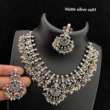 Temple Jewellery Available At Ankh Jewels For Booking Whatsapp On 91 9619291911 Silver Jewellery Indian Antique Silver Jewelry Oxidised Silver Jewelry