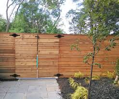 Front porch horizontal railing | house with porch, porch. Custom Horizontal Slat Cedar Fence Straight Line Fence