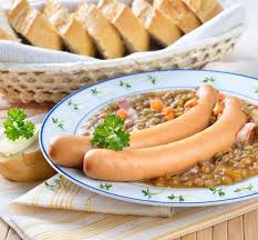 Lentilles Aux Saucisses Recette En 2020 Saucisse Lentille Plat Vegetarien Lentilles