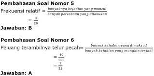 Contoh Soal Peluang Kelas 8 Smp Plus Jawaban Dan Pembahasan Juragan Les