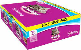 Whiskas Fish In Jelly Wet Cat Food 80 Pouches For Sale Online Ebay