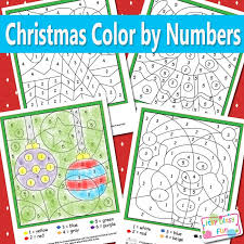 2020 popular 1 trends in home & garden with christmas color by number pictures and 1. Christmas Color By Numbers Worksheets Itsybitsyfun Com