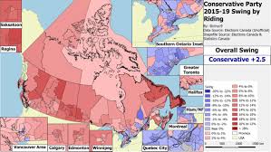 Map of 2015 canadian federal election results. Canada Legislative Election 2019 Electoral Geography 2 0