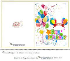 Biglietto Da Stampare Gratis In Occasione Del Compleanno Biglietti Di Buon Compleanno Auguri Di Buon Compleanno Biglietto Di Congratulazioni