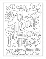 11 bible verses to teach kids with printables to color. I Can Do All Things Coloring Page Flanders Family Homelife