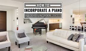 Candles, pictures, floral arrangements, as an additional decor of the. How To Incorporate A Piano Into Your Living Room Layout