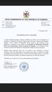 The palace said on tuesday (jan 12). Luky Tan On Twitter Bebasvisaid Kbri Windhoek This Just In I Asked Them About The Airlines Database Update