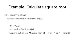 How to simplify square roots. Primitive Data Types Lecture 03 Review Of Last