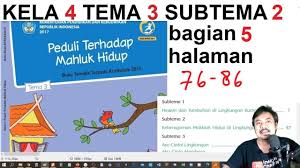 Yang ada titik bulat itu jawabannya. Tema 3 Kelas 4 Subtema 2 Hal 76 86 Peduli Terhadap Mahluk Hidup Bagian 5rev2018 Youtube