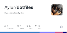 GitHub - Aylur/dotfiles: My personal config files