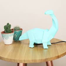 Disaster Designs Green Origami Diplodocus Dinosaur Led Night Light Dinosaur Lamp Dinosaur Light Childrens Night Light