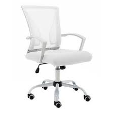 Modern Home Zuna Mid Back Office Chair White White Office Chair Mesh Office Chair Contemporary Office Chairs