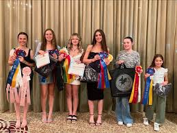 The girls worked hard