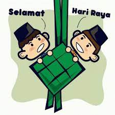 Di malaysia, sambutan hari raya ini disebut juga sebagai hari raya puasa. Gambar Kartun Sambutan Hari Raya Aidilfitri