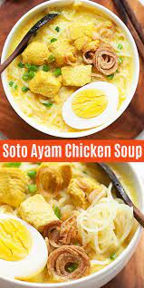 Soto Ayam Malaysia Indonesian Chicken Soup Easy Chicken Recipes Soto Ayam Recipe Recipes