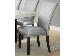 There are 170 suppliers who sells dining chairs nailhead trim on alibaba.com, mainly located in asia. Steve Silver Dining Room Camila Silver Pu Dining Chair With Nailhead Cm420ssn Carol House